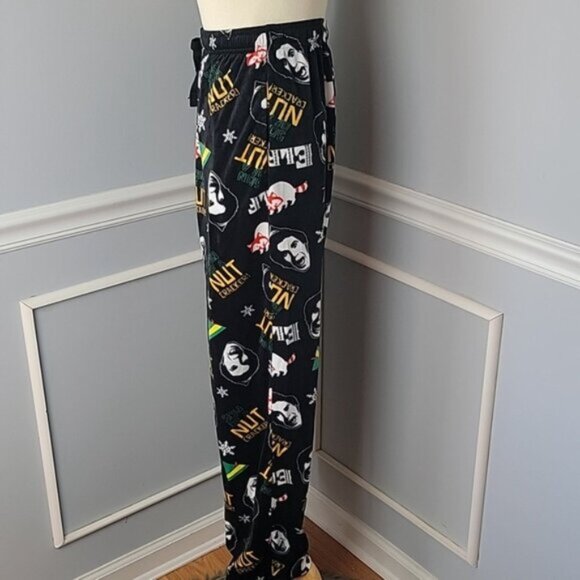 ELF THE MOVIE Black Buddy the Elf Novelty Christmas Holiday Loungewear Pants L - Picture 2 of 8